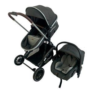 COCHE TRAVEL SYSTEM 4 EN 1 CROSS PLATEADO  CUTEBABIES 11018301