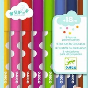 8 Lápices Suaves de Fieltro para niños pequeños