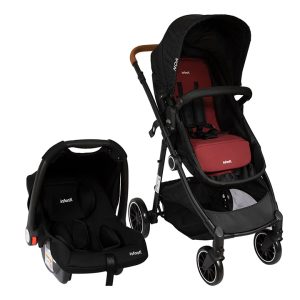 COCHE TAVEL SYSTEM 4 EN 1 NOA INFANTI BLACK RED