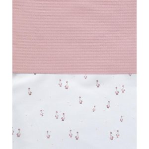 PROTECTOR DE CUNA Y EDREDON OCAS ROSAS D´PEQUES