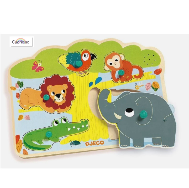 Puzzle Madera Botones y Sonido