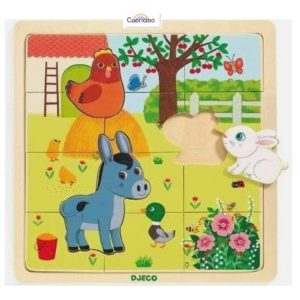 ROMPECABEZAS  Puzzlo Farm Y Madera 15 piezas