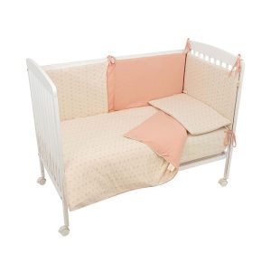 JUEGO DE CUNA FUNDA NORDICA DALIA ROSA BIMBIDREAMS