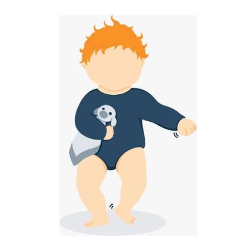 Mantita de apego – DINOSAURIO NIÑO - Imagen 4