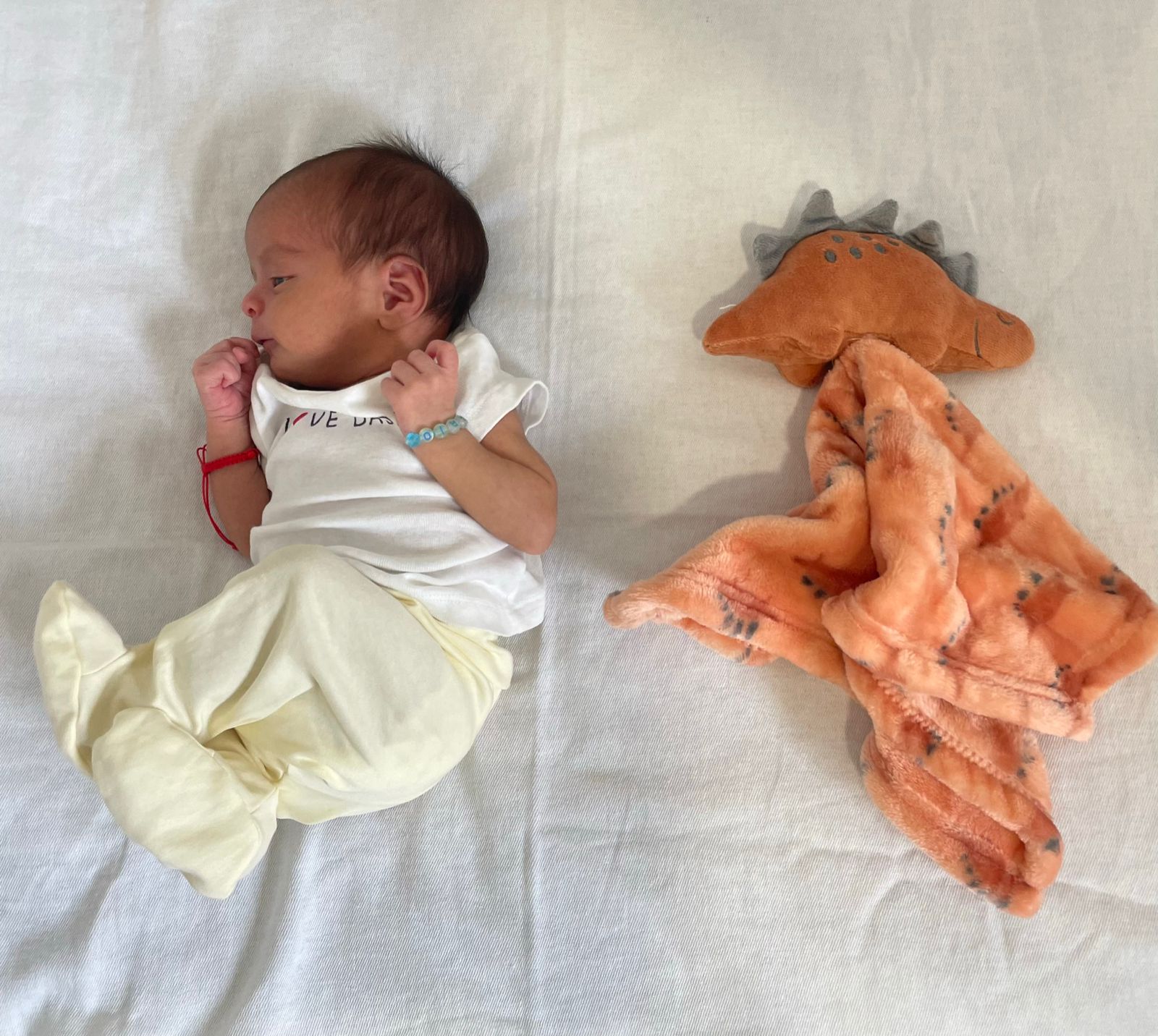 Mantita de apego – TRICERATOP AZUL - Imagen 2