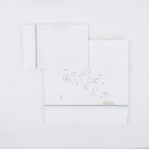 SABANAS DE CUNA SPRING AZUL BIMBIDREAMS