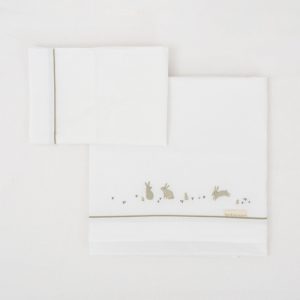 SABANAS DE CUNA BUNNY VERDE BIMBIDREAMS