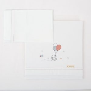 JUEGO SABANAS FRANELA CUNA JOLIE ROSA BIMBIDREAMS