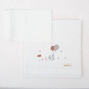 JUEGO SABANAS FRANELA CUNA JOLIE LINO BIMBIDREAMS